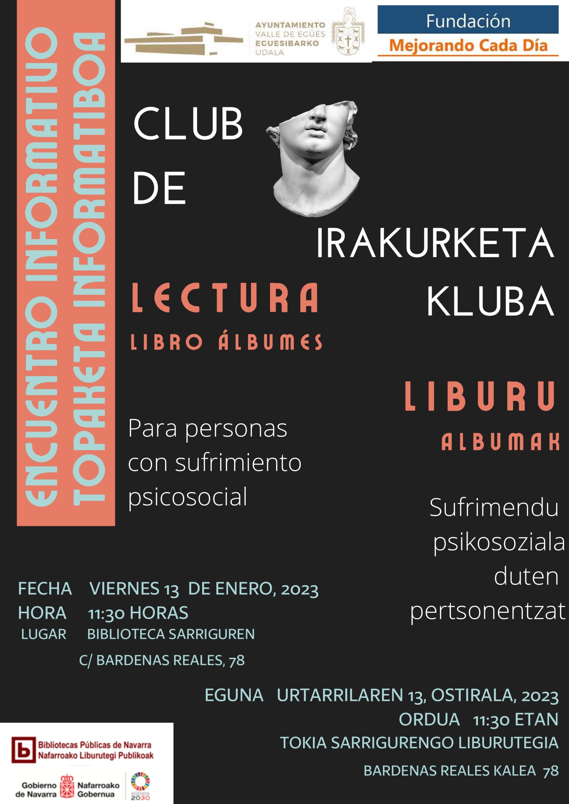 PRIMER CLUB DE LECTURA EN NAVARRA DE LIBRO ALBUMES PARA PERSONAS CON SUFRIMIENTO PSICOSOCIAL