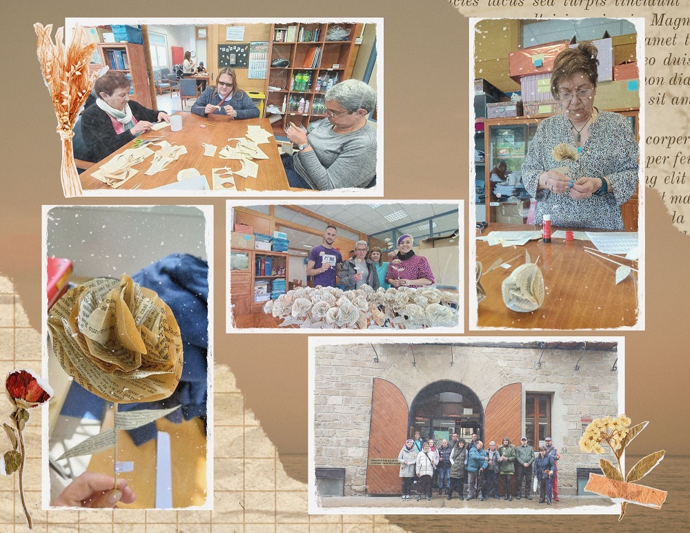 ENTREGA DE FLORES POR EL DIA DEL LIBRO